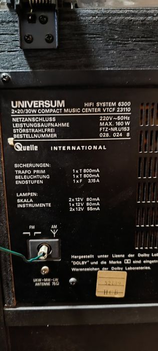 Universum HI-FI Sistem 6300