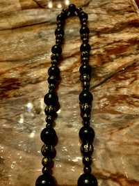 Rozariu Tibetan Black Obsidian .
