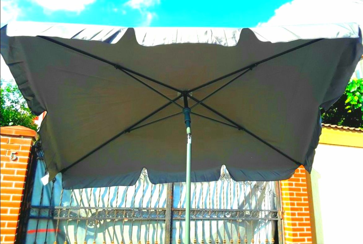 Umbrela dreptunghiulară 2 x 1,4 m pentru balcon, terasă NOUĂ - 165 Le