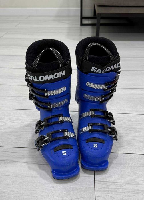 Детские Лыжи 110см ботинки 23 23.5 палки. Salamon из di-sport.