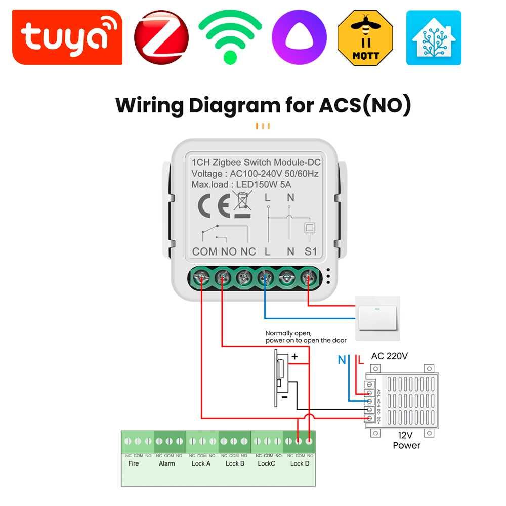 Умный Реле - Сухой контакт - WiFi/ZigBee