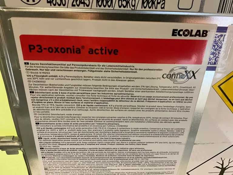 Ecolab P3 OXONIA Active - Dezinfectant Industrial Food Phrama Cosmetic