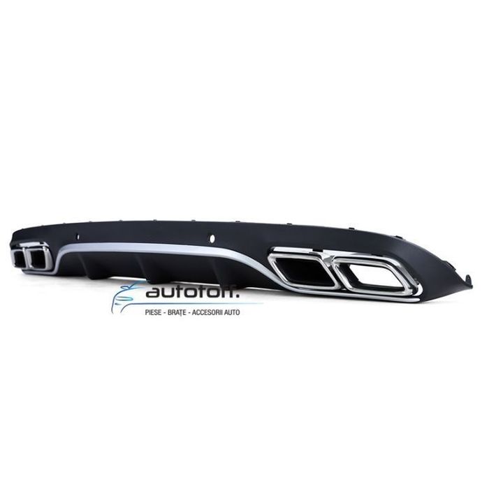 Difuzor bara spate Mercedes C205 Coupe A205 Cabrio C-Class (15-18) Chrome C63 AMG