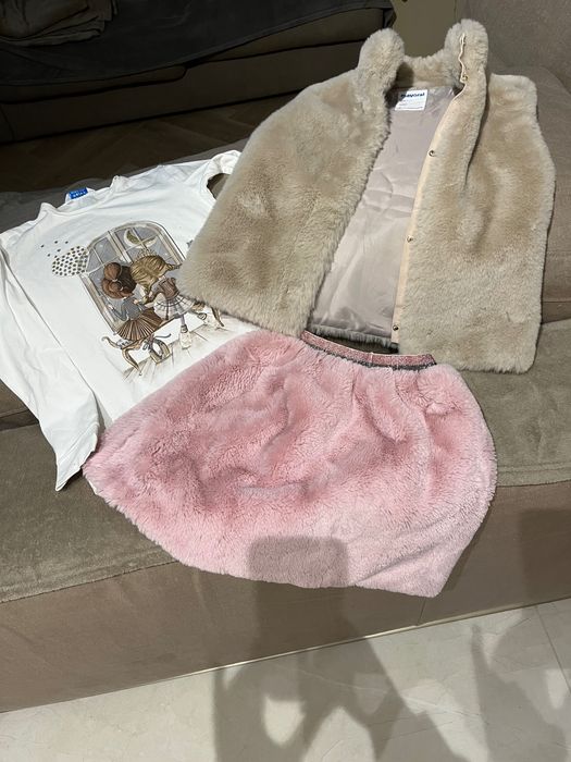 Сет елече, блузка, пола за 7-8г момиче