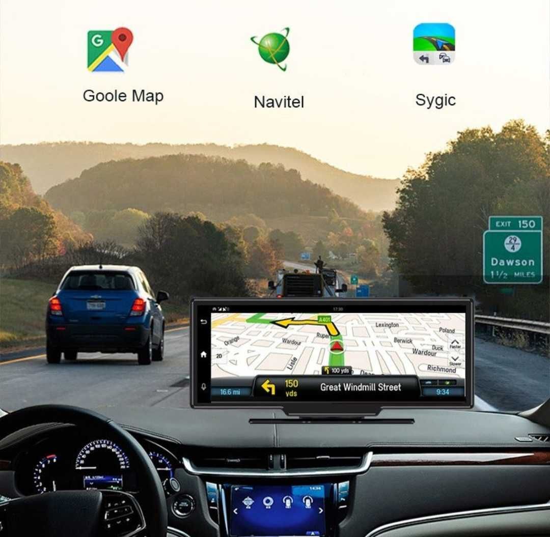 10.26 инча монитор с android auto carplay камира за задно виждане .