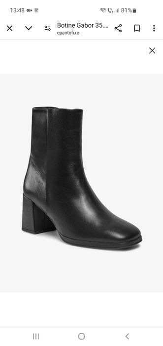 Ghete botine piele Gabor nr. 38.5