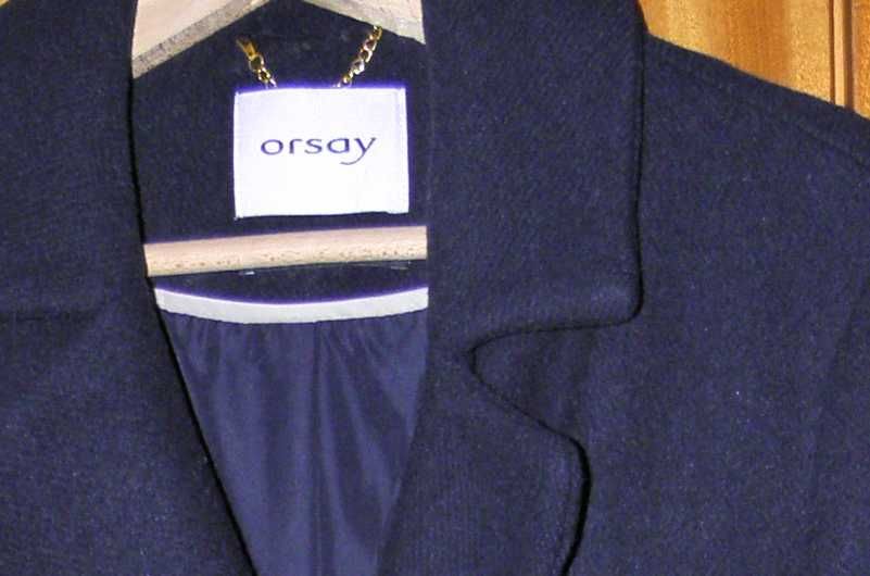 Дамско палто Orsay - тъмно синьо класическо