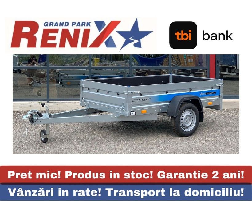 Faro TRACTUS 205/125 Faro Tractus 750kg, 1axa cu/fara prelata 205/125/35