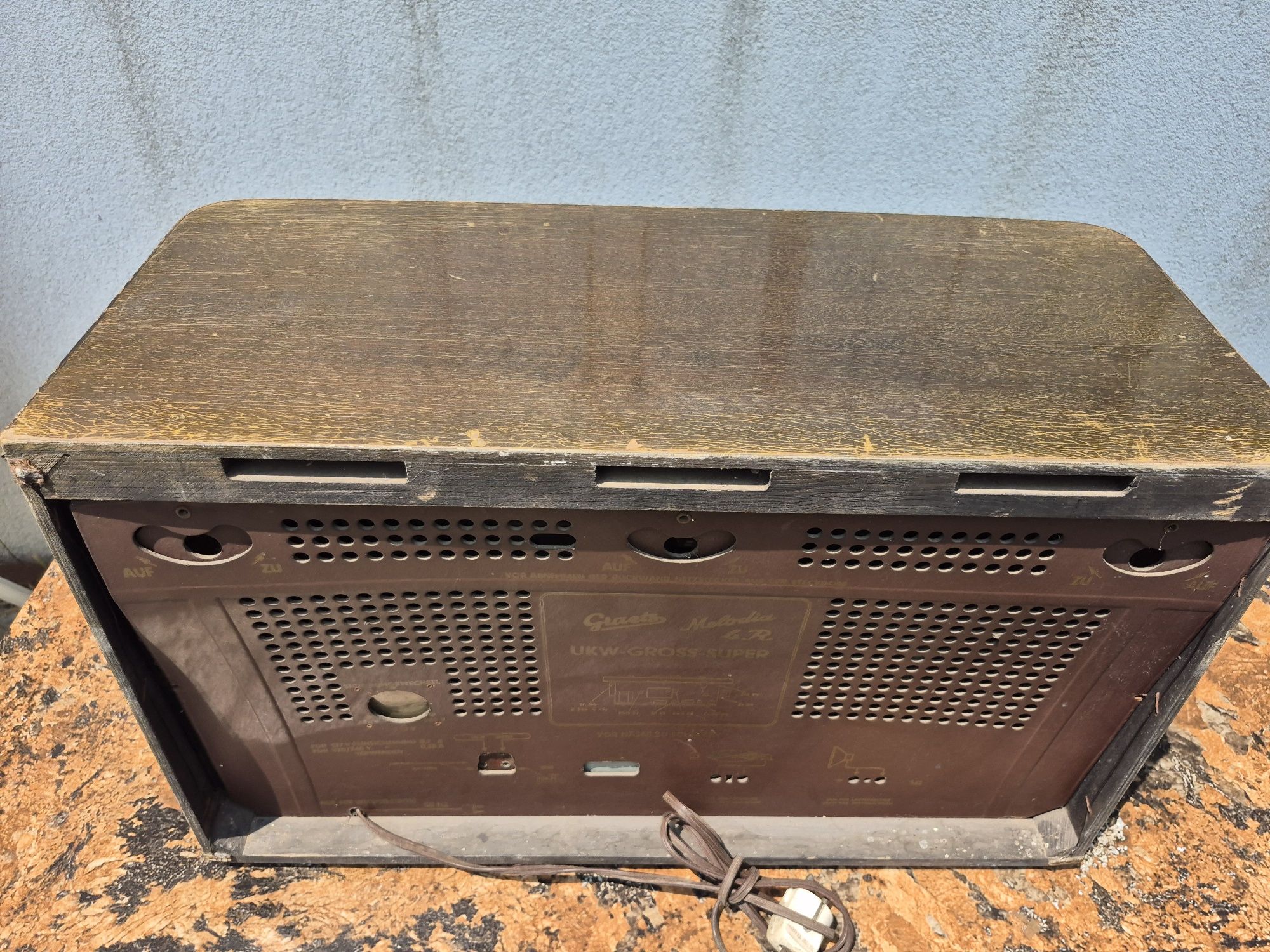 Radio cu lampi Graetz Melodia 4 R made in Germany fabricat in 1954