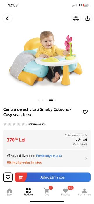 Centru de activități pt bebeluși