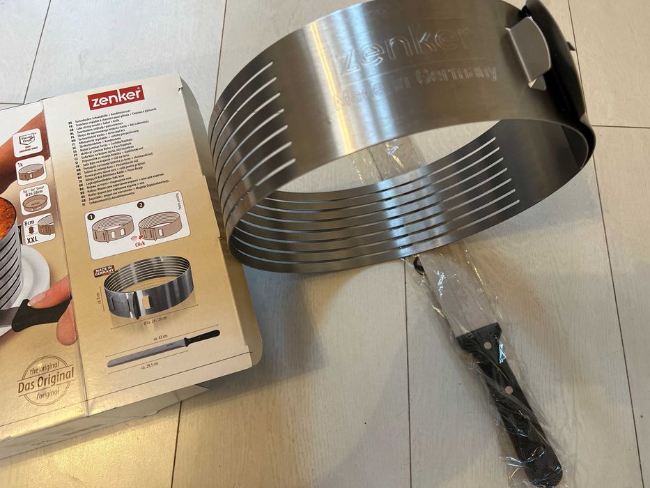 Șablon tăiere tort, ajustabil Zenker 26-28 cm