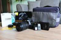 Фотоапарат Nikon D3300, AF-S Nikkor 18-140mm f/3.5-5.6G, с аксесоари