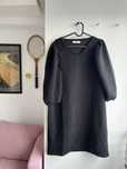 Rochie midi neagra cu maneci bufante Only, marime L