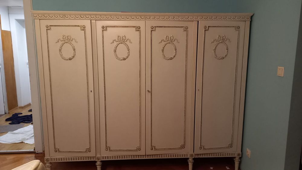 Set dormitor vintage complet – stil clasic rusesc, lemn masiv