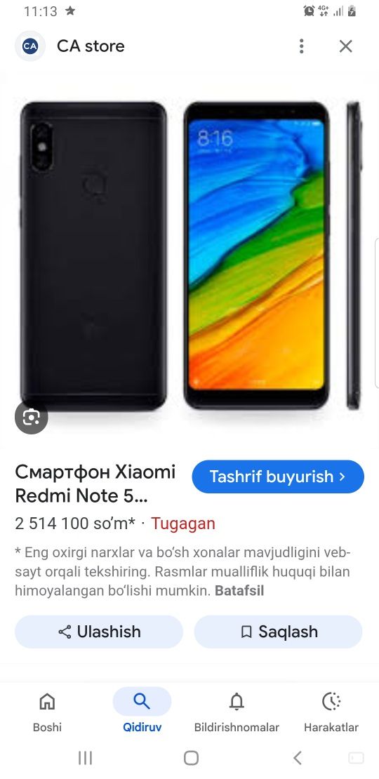 2 ta telefon mi note 5  va samsung s8