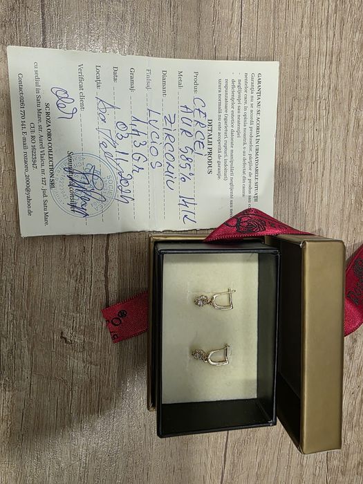 Cercei copii aur 14k