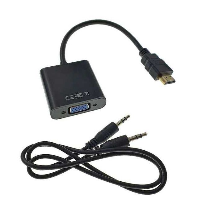 Adaptor, convertor semnal HDMI la VGA + jack 3.5mm, unidirectional