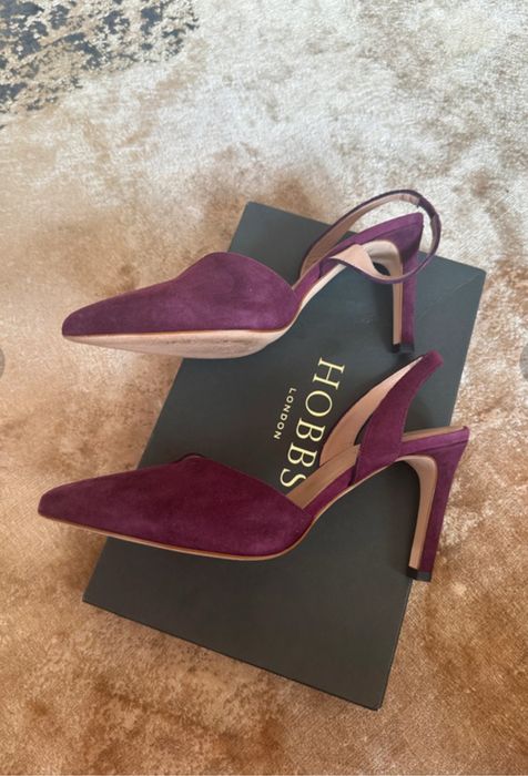 Hobbs Camill Pantofi piele întoarsă mov