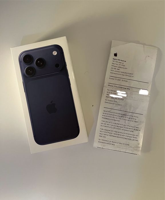 Iphone 17 Pro Deep Blue 512 GB sigilat