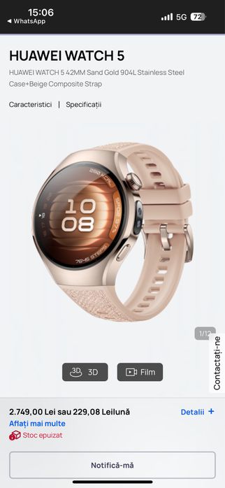 Ceas HUAWEI Watch 5