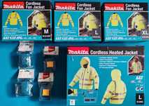 Jachete cu ventilatie Makita , 18V