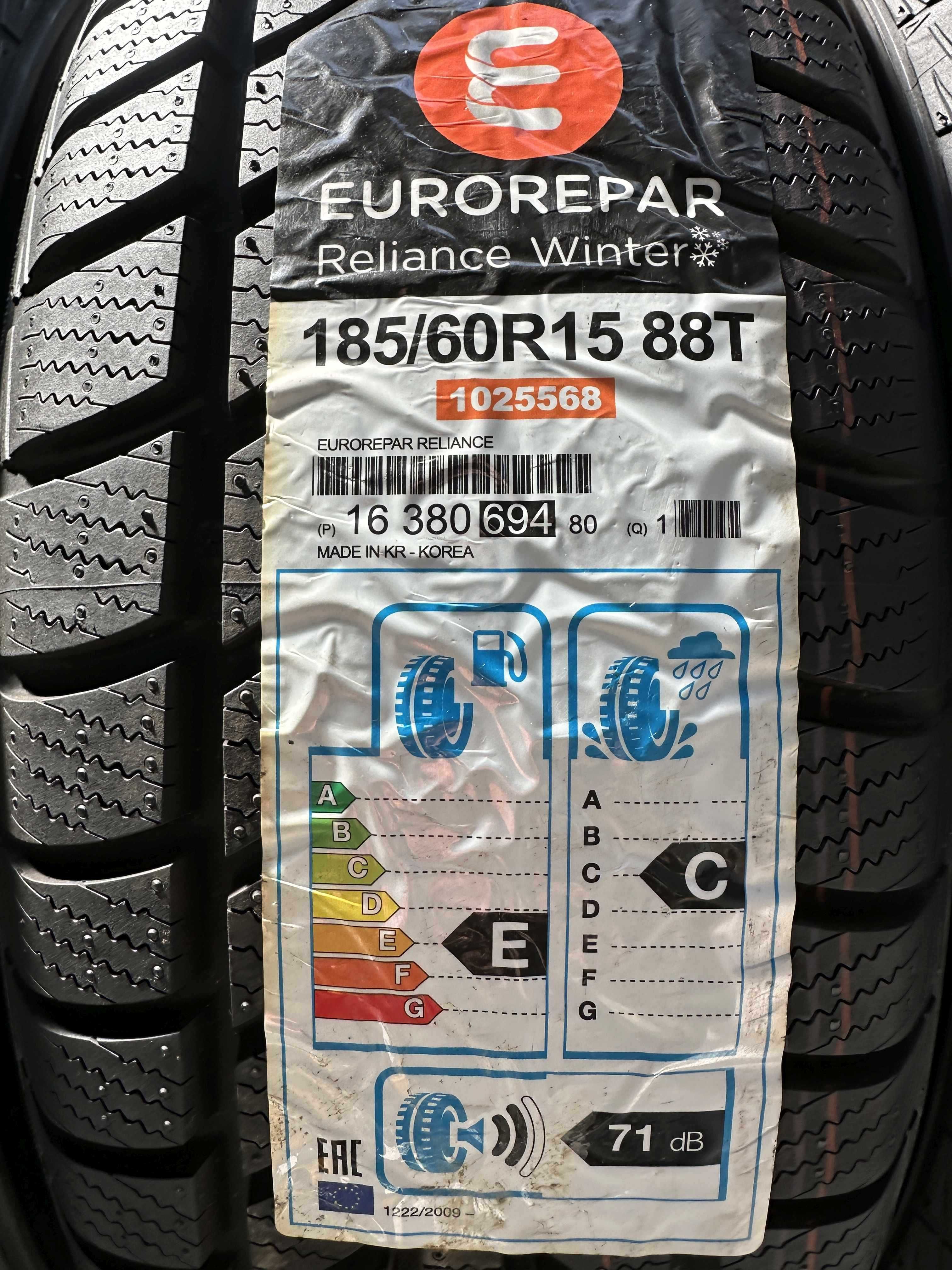 SET 4 Anvelope Iarna NOI 185/60 R15 88T EUROREPAR Reliance Winter
