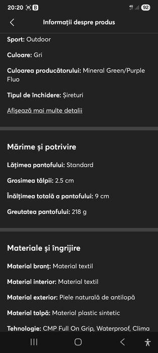 Pantofi copii trekkings CMP impermeabili 28