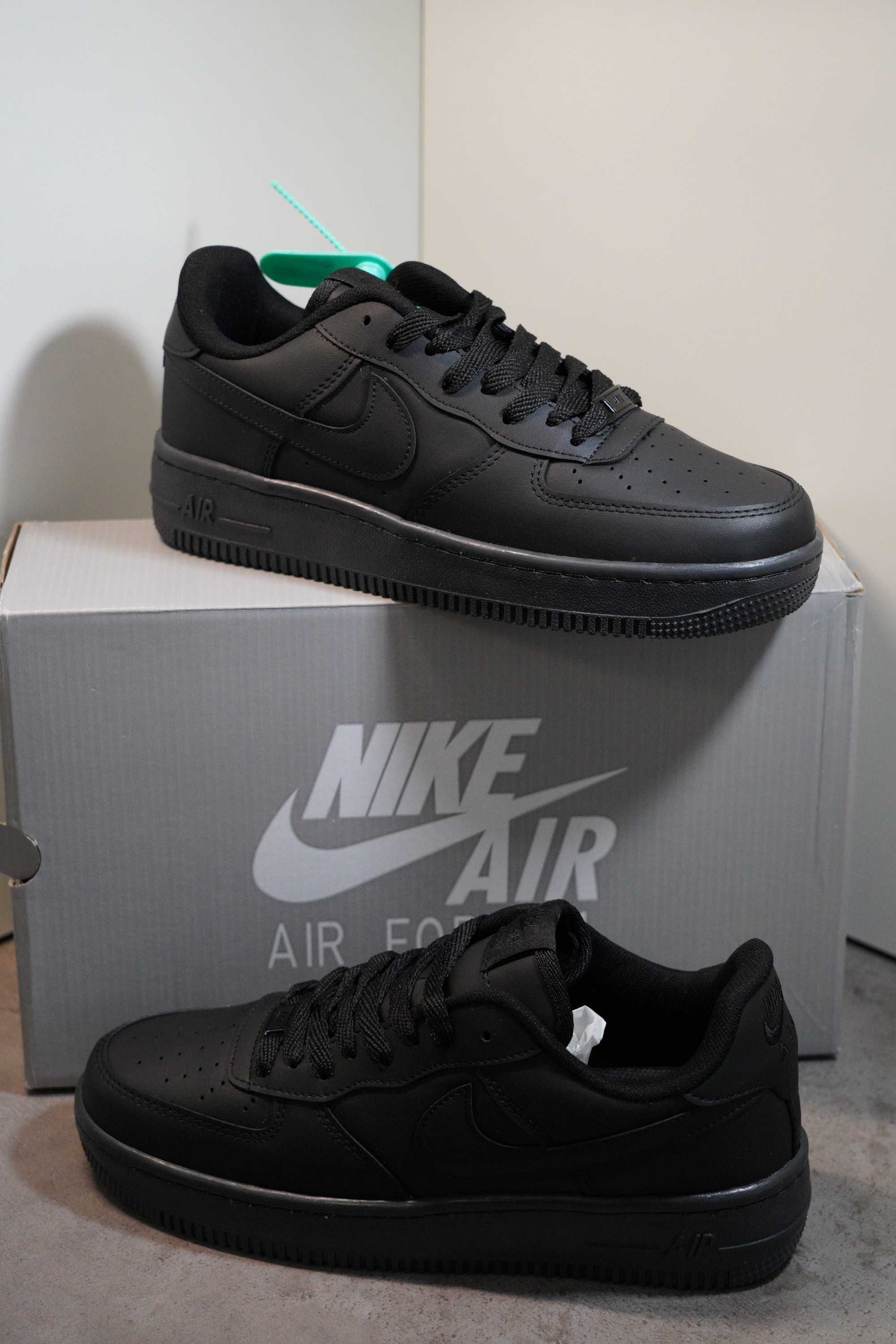 Adidasi NIKE low AIR FORCE 1 Black FRESH, Produs Nou-Full Box, Premium