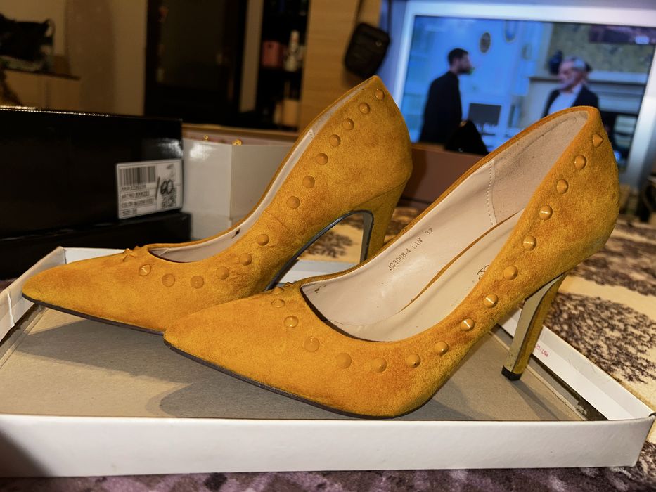 Pantofi damă (galben muștar)