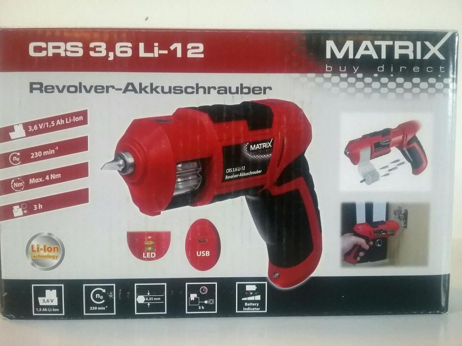 Surubelnita electrica tip revolver MATRIX - GERMANIA - NOUA - 90 LEI
