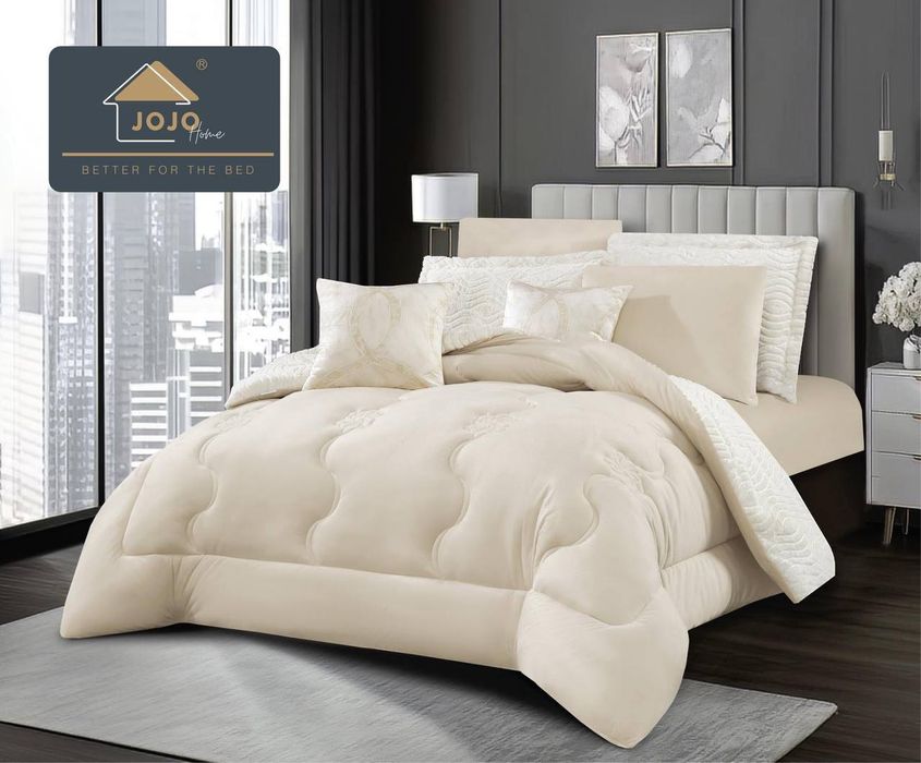 Set pilote 6 piese groase din blanita de iepure artificială + catifea