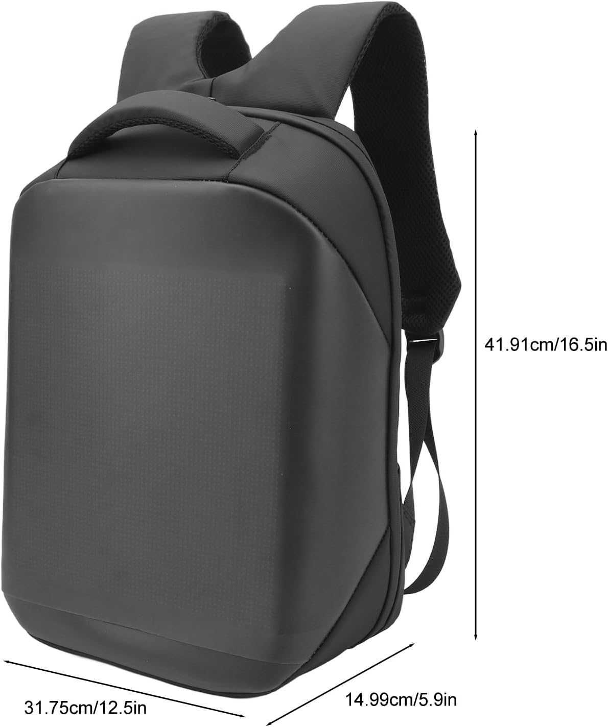 NEW! Rucsac / Ghiozdan scoala elegant, negru, Led, Impermeabil