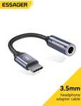 Преходник(адаптер) Essager от USB Type C към 3.5мм(AUX, Ж) 
Преходник