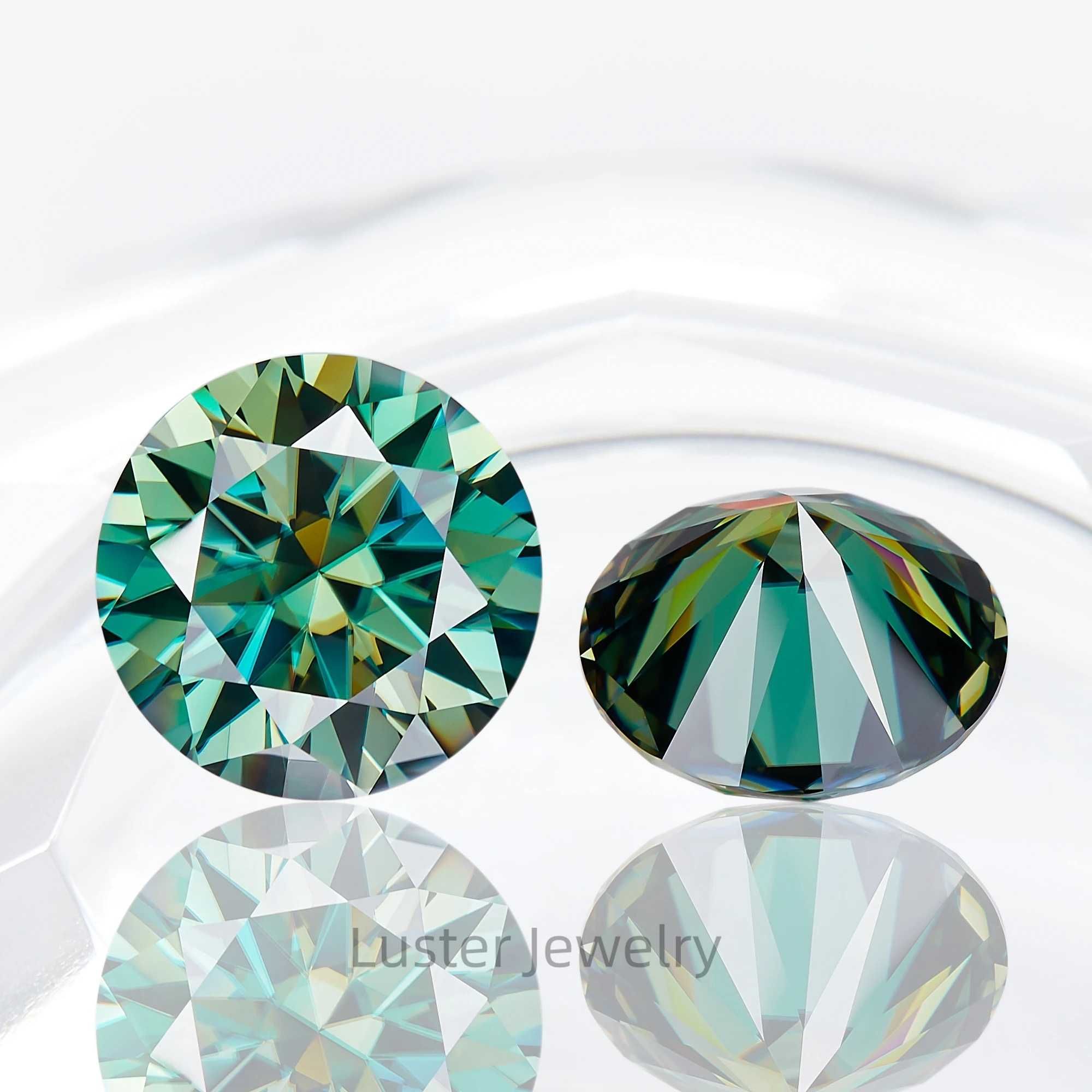 Inel Una Vida Bora Bora Diamant Moissanite Verde 1ct