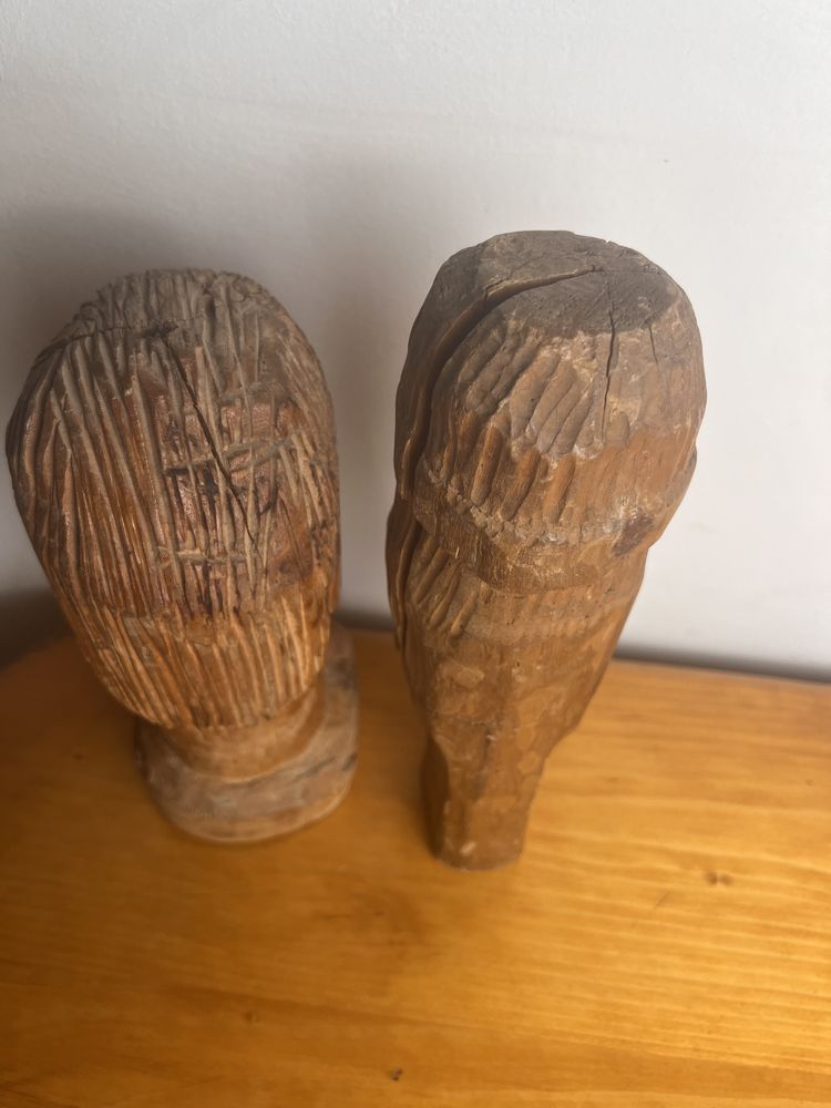 sculpturi lemn vintage