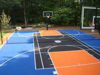 Basketbol/voleybol/tennis maydonlarini qurish. Sifatli rezina qoplama