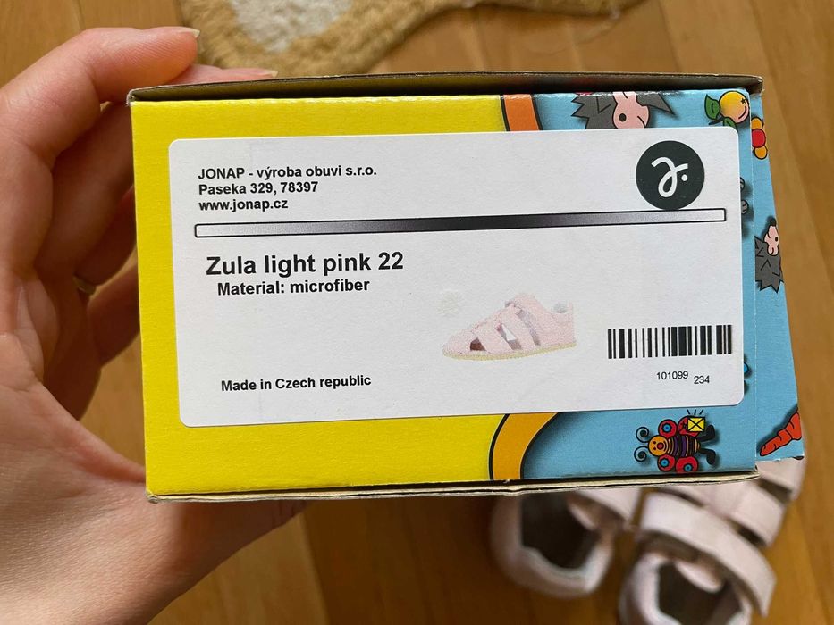 Детски боси сандали JONAP, номер 22, бледо розови