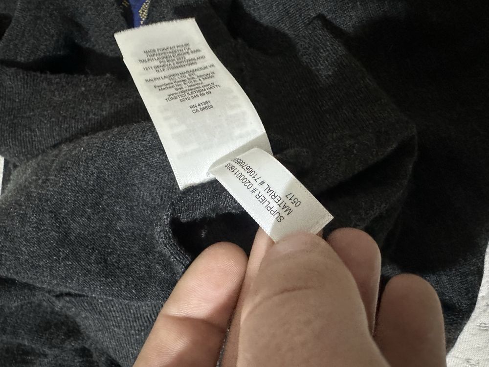 Polo Ralph Lauren Merino Long Sleeve Polo Shirt вълнена поло блуза