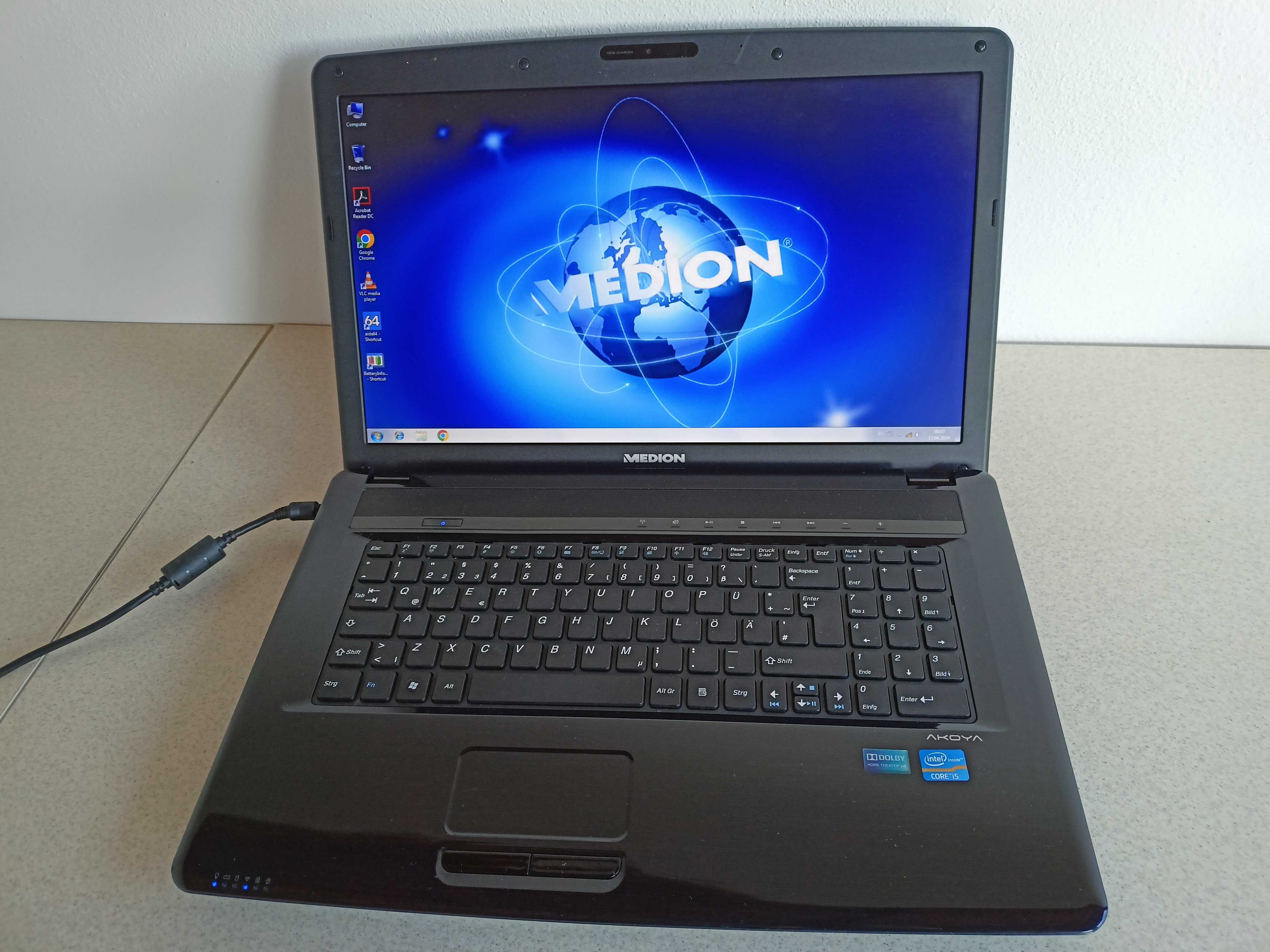 Laptop Medion E7219 display 17,3 proc I3-2328m ram 4gb 2-HDD 1tb