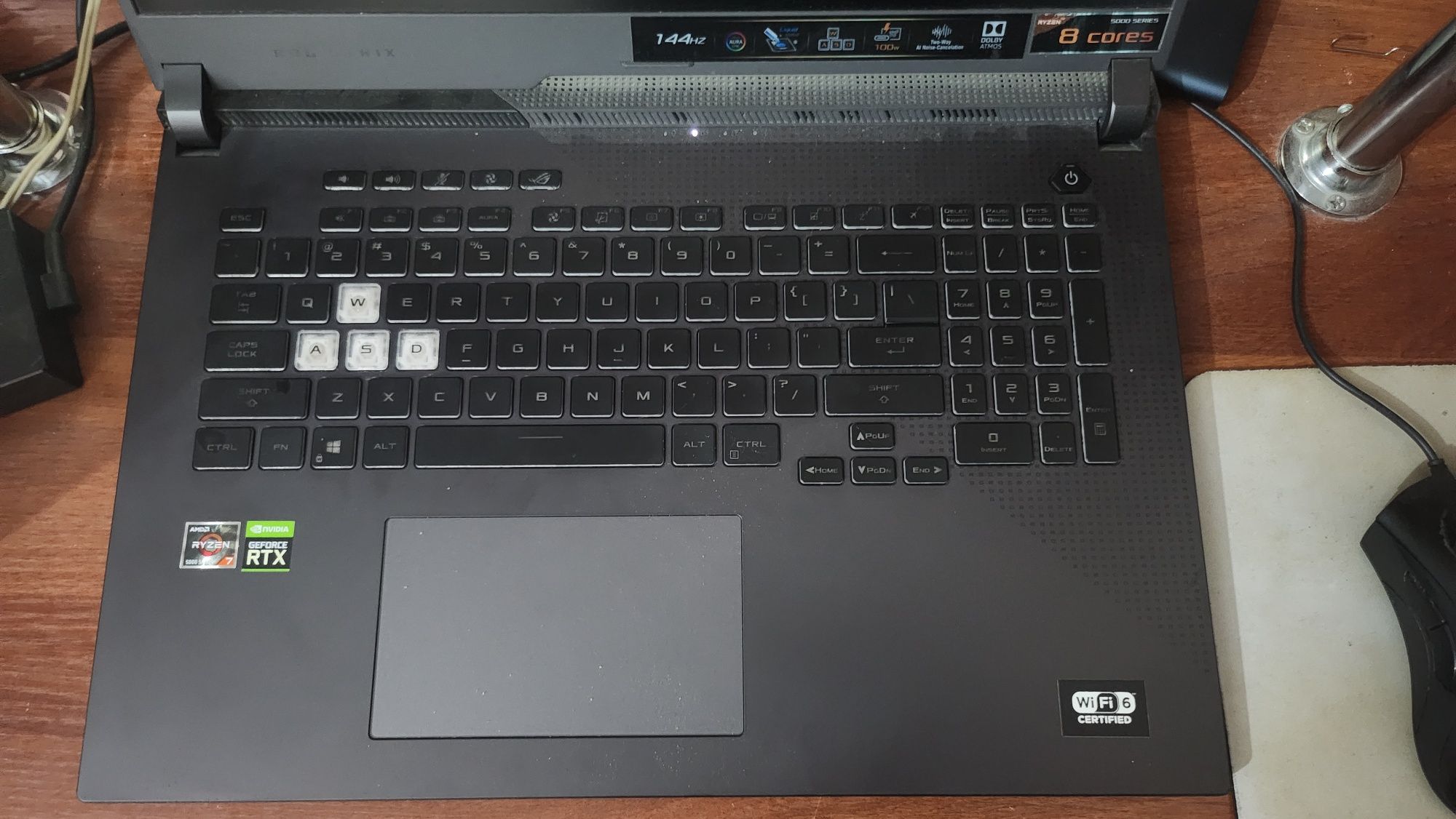 Asus rog strix G17 R7 5800H 8 Ядер 16 GB USA игровой ноутбук