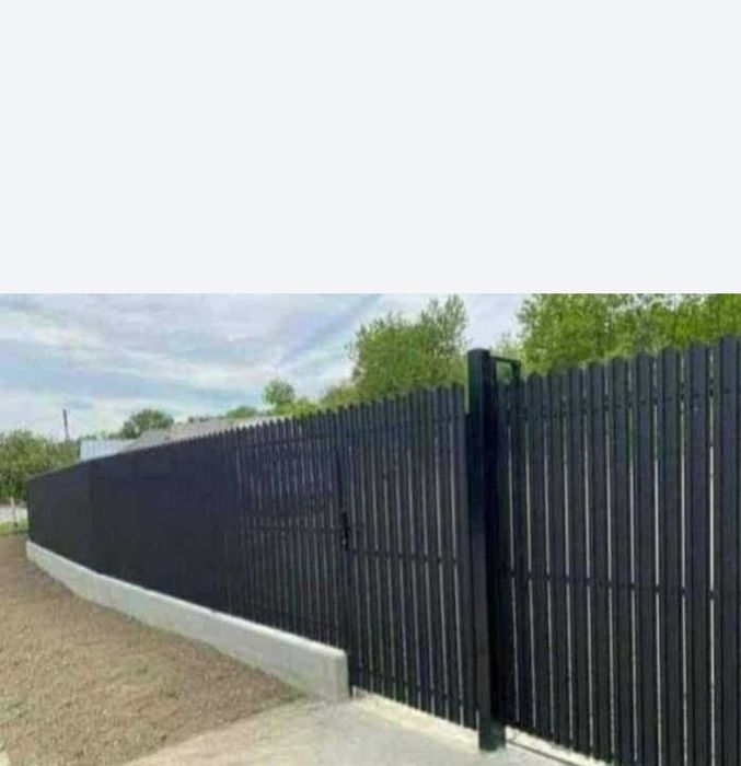 Garduri si porti stil jaluzea, sipca metalica, tabla cutata