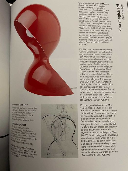 Lampa / veioza Dalu by Vico Magistretti for Artemide