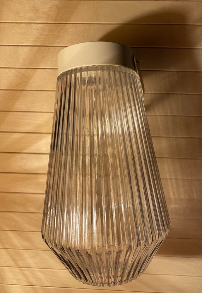 Lampa Led Ikea sticla transparenta cu maner noua sigilata cu baterii