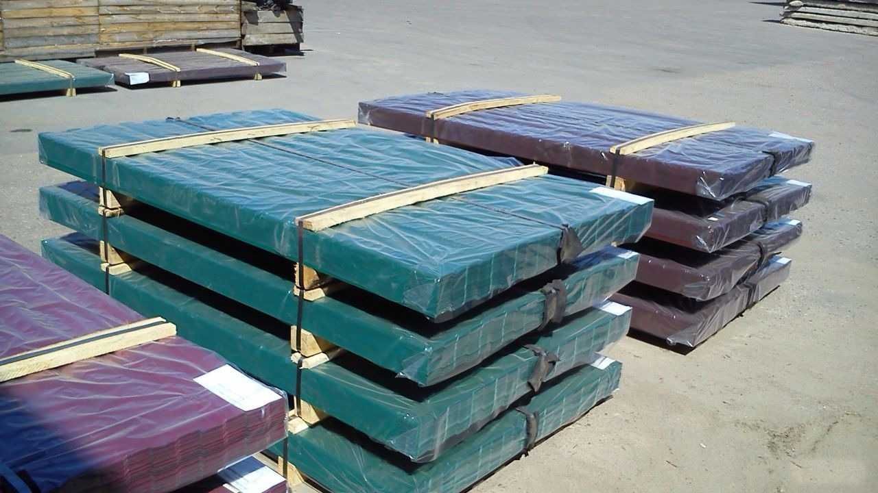 Профлист, плоский лист, профнаст полимерный, черепица кровля