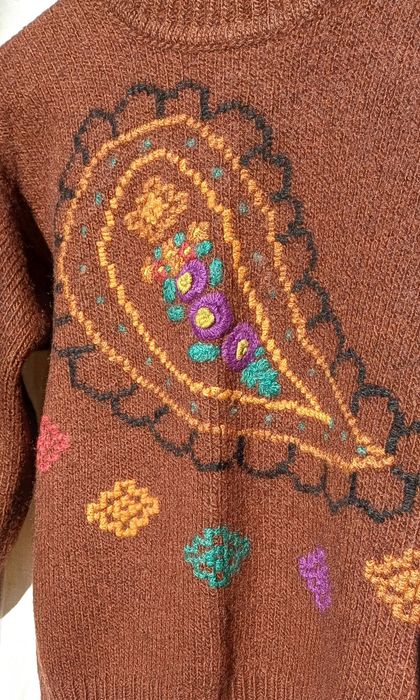 Pulover gros de lana