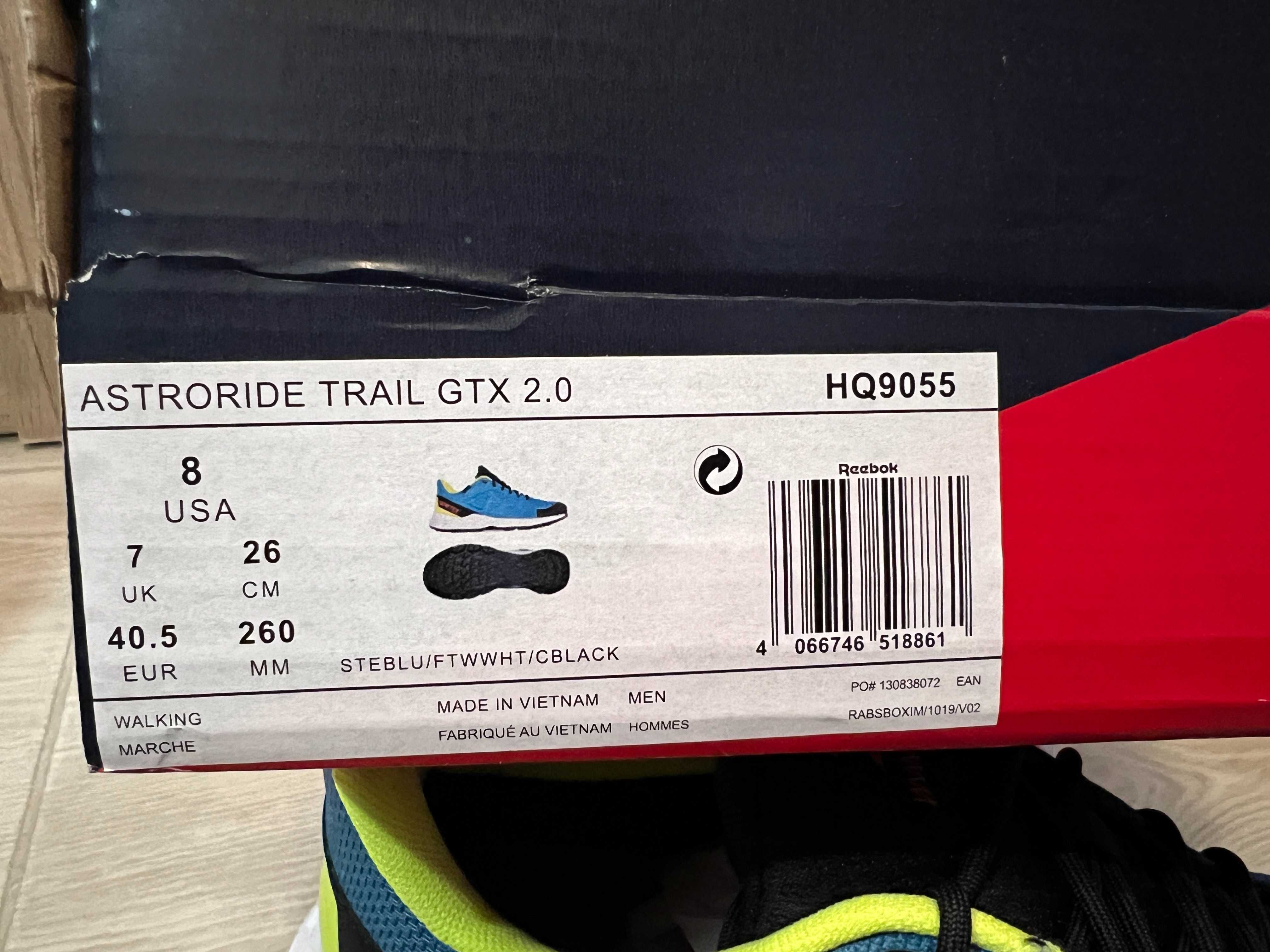 reebok astroride TRAIL 2.0 GTX gore-tex маратонки 40,5 / 44
