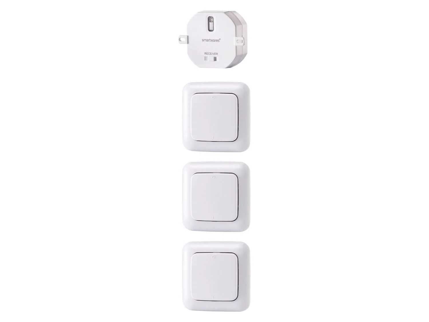 Set 3 intrerupatoare Smartwares cap scara fara cabluri wifi