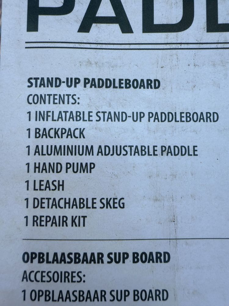Stand up paddle board nou sigilat set