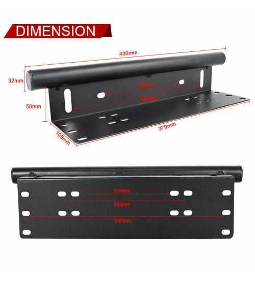 Bullbar Universal Numar Negru, Teava Scurta