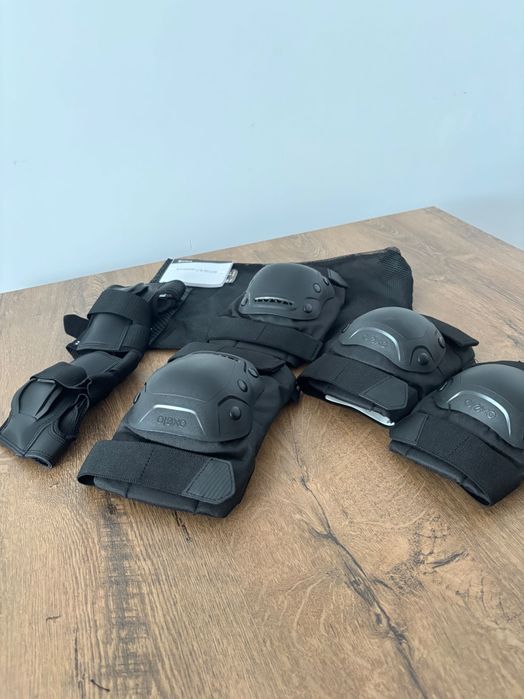 Set 3 perechi protecţii Fit500 Negru Adulți OXELO-DECATHLON